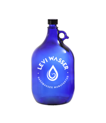Glasballon Blauglas (2 Liter) - Kaufflasche leer